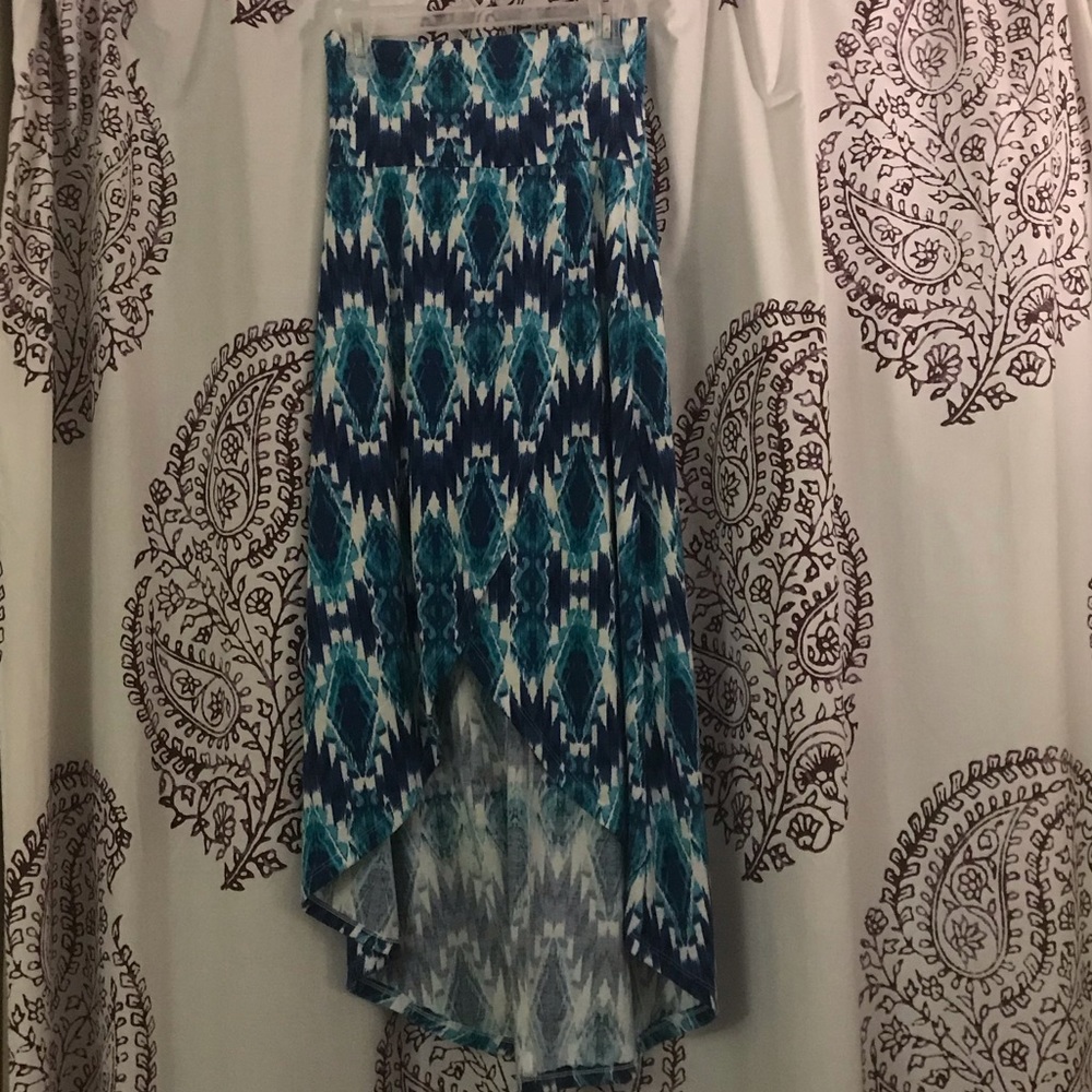 Kohl’s High Low Blue Tye Dye Skirt